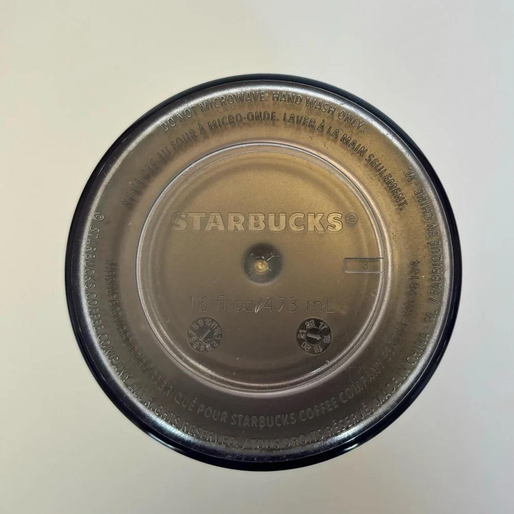 Starbucks 2018 Holiday Silver Glitter 16oz Plastic Travel Tumbler Cup
